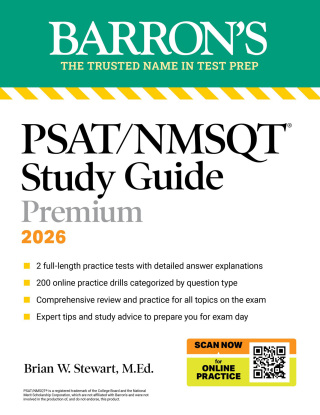 Cover image: PSAT/NMSQT Premium Study Guide, 2026: 2 Practice Tests + Comprehensive Review+ 200 Online Drills 9781506297613