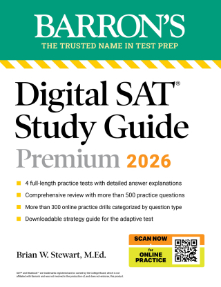 Cover image: Digital SAT Study Guide Premium, 2026: 3 Practice Tests + Comprehensive Review + Online Practice 9781506297637