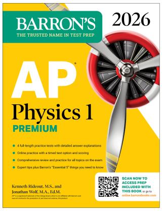 Cover image: AP Physics 1 Premium, 2026: Prep Book with 4 Practice Tests + Comprehensive Review + Online Practice 9781506297729