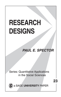 صورة الغلاف: Research Designs 1st edition 9780803917095