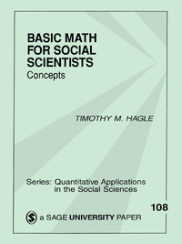 Cover image: Basic Math for Social Scientists 1st edition 9780803958753