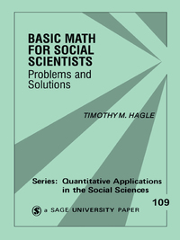表紙画像: Basic Math for Social Scientists 1st edition 9780803972858