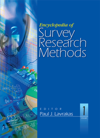 Omslagafbeelding: Encyclopedia of Survey Research Methods 1st edition 9781412918084