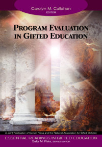 Imagen de portada: Program Evaluation in Gifted Education 1st edition 9781412904360