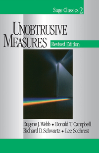 Cover image: Unobtrusive Measures 1st edition 9780761920113