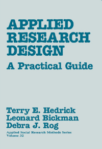 صورة الغلاف: Applied Research Design 1st edition 9780803932340