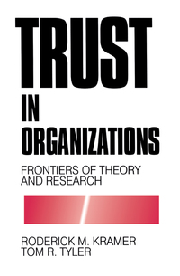 صورة الغلاف: Trust in Organizations 1st edition 9780803957404