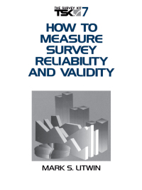 Imagen de portada: How to Measure Survey Reliability and Validity 1st edition 9780803957046