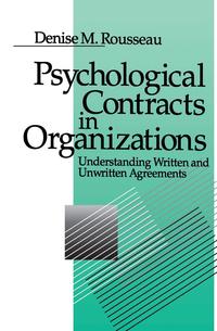 表紙画像: Psychological Contracts in Organizations 1st edition 9780803971059