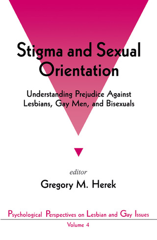 Cover image: Stigma and Sexual Orientation 1st edition 9780803953857