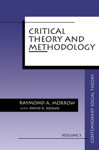 Cover image: Critical Theory and Methodology 1st edition 9780803946835