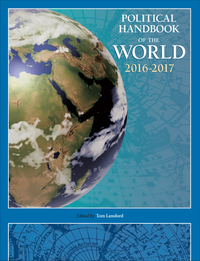 Imagen de portada: Political Handbook of the World 2016-2017 1st edition 9781506327181