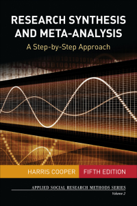 Cover image: Research Synthesis and Meta-Analysis 5th edition 9781483331157