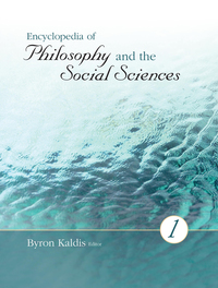 Cover image: Encyclopedia of Philosophy and the Social Sciences 1st edition 9781412986892