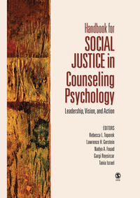 Imagen de portada: Handbook for Social Justice in Counseling Psychology 1st edition 9781412910071