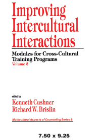 Imagen de portada: Improving Intercultural Interactions 1st edition 9780761905370