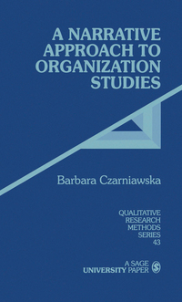 Cover image: A Narrative Approach to Organization Studies 1st edition 9780761906636