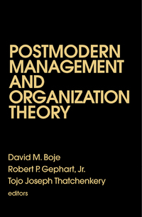 Cover image: Postmodern Management and Organization Theory 1st edition 9780803970052