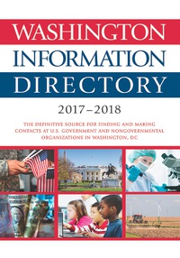 Imagen de portada: Washington Information Directory 2017-2018 1st edition 9781506365640
