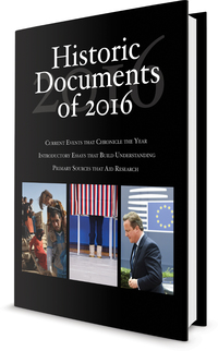 Titelbild: Historic Documents of 2016 1st edition 9781506375007