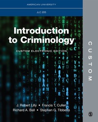 Cover image: CUSTOM: American University JLC 205 Introduction to Criminology Selected Readings Custom Electronic Edition 1st edition 9781506382586