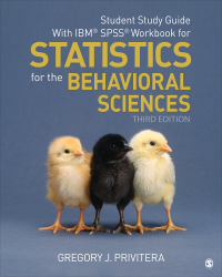 Imagen de portada: Student Study Guide With IBM® SPSS® Workbook for Statistics for the Behavioral Sciences 3rd edition 9781506389929