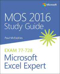 Omslagafbeelding: MOS 2016 Study Guide for Microsoft Excel Expert 1st edition 9780735699427