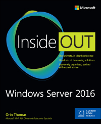 Cover image: Windows Server 2016 Inside Out 1st edition 9781509302550