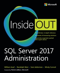 Cover image: SQL Server 2017 Administration Inside Out 1st edition 9781509305216