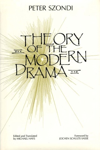Imagen de portada: Theory of Modern Drama 1st edition 9780745603889