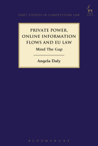 Imagen de portada: Private Power, Online Information Flows and EU Law 1st edition 9781509928811