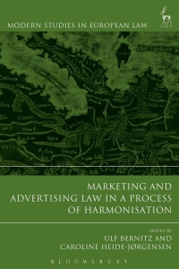 Imagen de portada: Marketing and Advertising Law in a Process of Harmonisation 1st edition 9781509932122