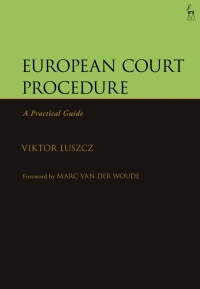 表紙画像: European Court Procedure 1st edition 9781841130538