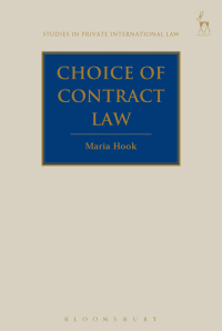 Cover image: The Choice of Law Contract 1st edition 9781849467643