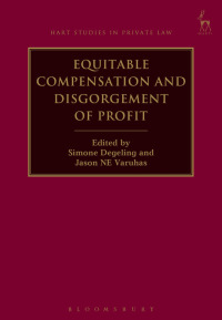 表紙画像: Equitable Compensation and Disgorgement of Profit 1st edition 9781509931279