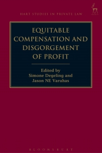表紙画像: Equitable Compensation and Disgorgement of Profit 1st edition 9781509931279