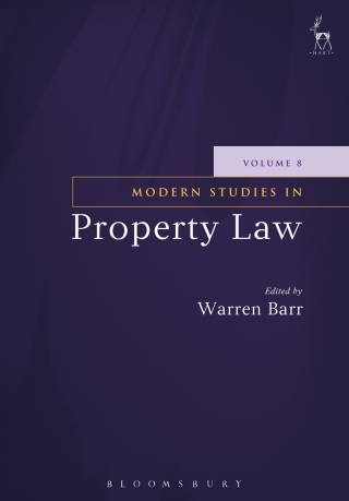 Cover image: Modern Studies in Property Law - Volume 8 1st edition 9781849466226