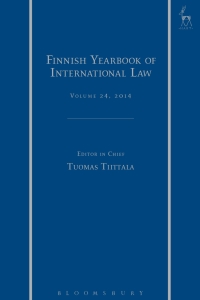 Titelbild: Finnish Yearbook of International Law, Volume 24, 2014 1st edition 9781849467469