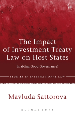 Cover image: The Impact of Investment Treaty Law on Host States 1st edition 9781849465854