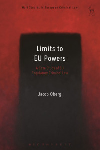 Imagen de portada: Limits to EU Powers 1st edition 9781509934744