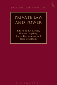 Imagen de portada: Private Law and Power 1st edition 9781509905997