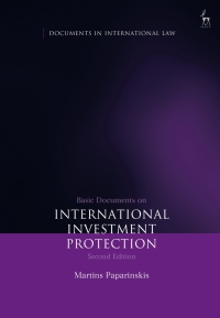 Cover image: Basic Documents on International Investment Protection 2nd edition 9781509907854