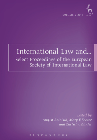 Cover image: International Law and... 1st edition 9781509908134