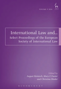 Imagen de portada: International Law and... 1st edition 9781509908134