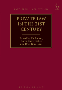 Imagen de portada: Private Law in the 21st Century 1st edition 9781509908585