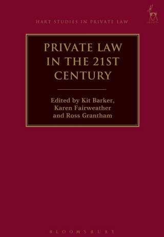 Cover image: Private Law in the 21st Century 1st edition 9781509908585