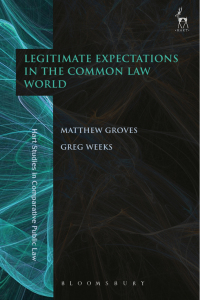 Immagine di copertina: Legitimate Expectations in the Common Law World 1st edition 9781849467780