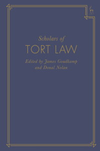 Cover image: Scholars of Tort Law 1st edition 9781509952083
