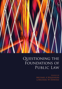 Omslagafbeelding: Questioning the Foundations of Public Law 1st edition 9781509911677