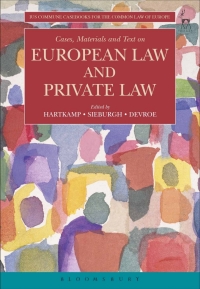 Titelbild: Cases, Materials and Text on European Law and Private Law 1st edition 9781509911875